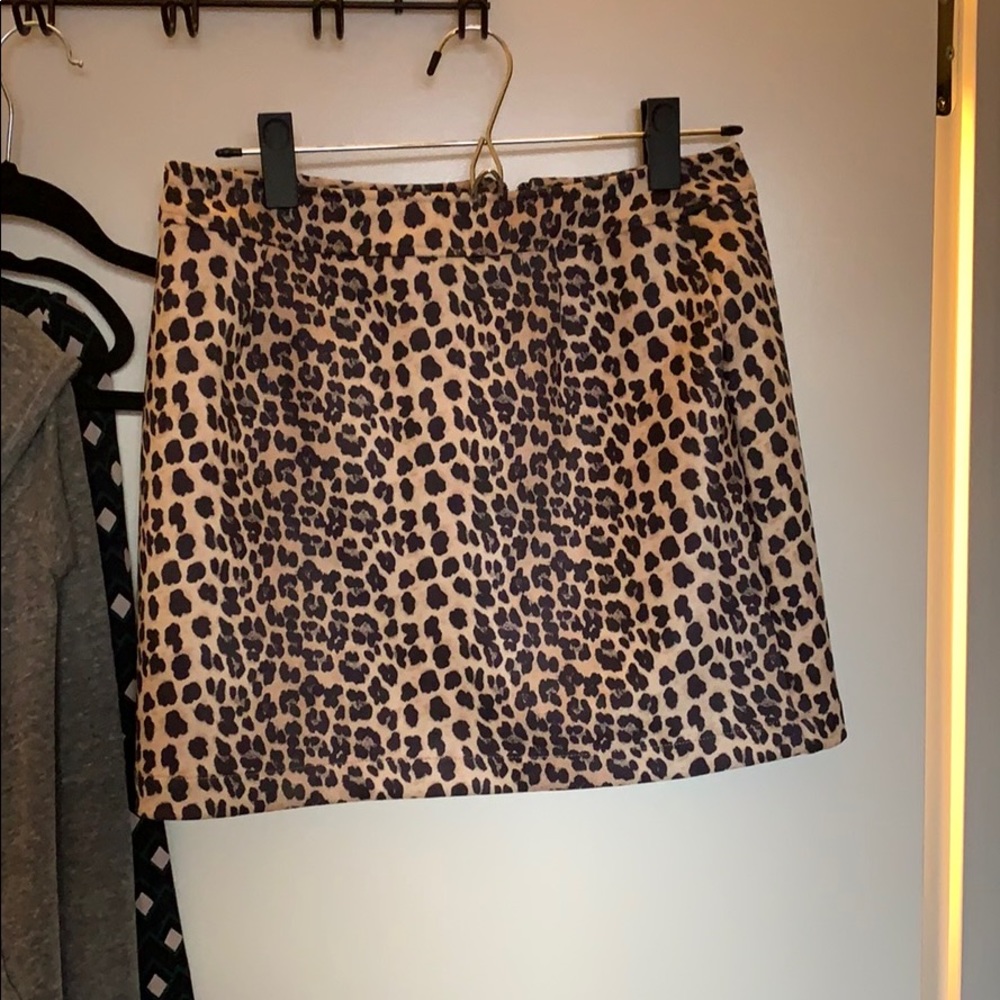 Cheetah print skirt